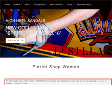 Tablet Screenshot of fiorinishop.com